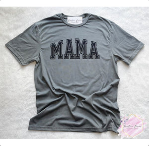 Black Glitter Mama T-shirt