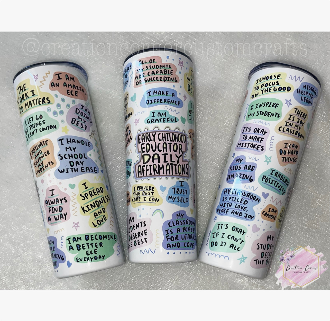 Early Childhood Educator Daily Affirmations 20oz Insulated Tumbler