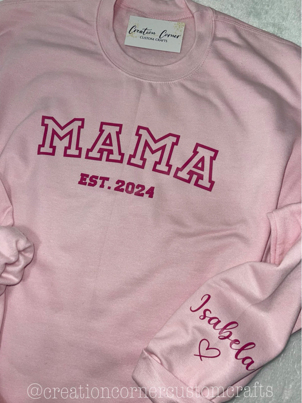 Customized MAMA Crewneck Sweatshirt