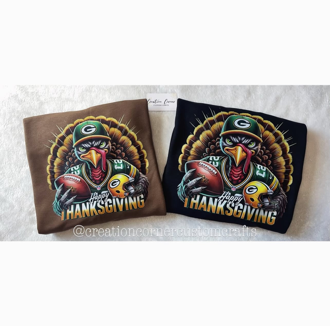 Thanksgiving Football Crewneck Sweatshirt