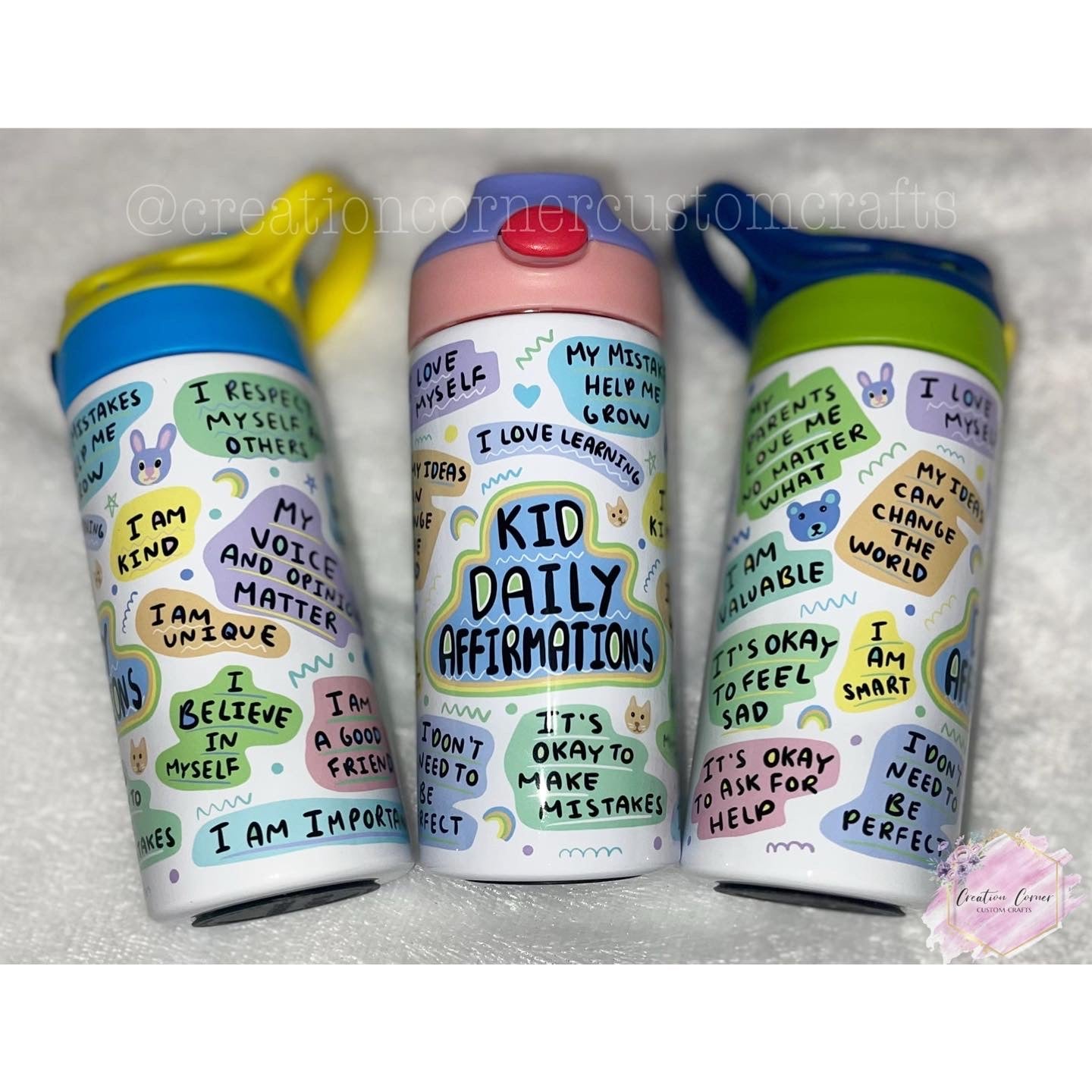 Kid Daily Affirmations 12oz Insulated Tumbler
