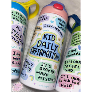 Kid Daily Affirmations 12oz Insulated Tumbler