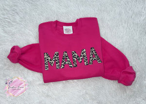 Pink Leopard Mama Sweatshirt